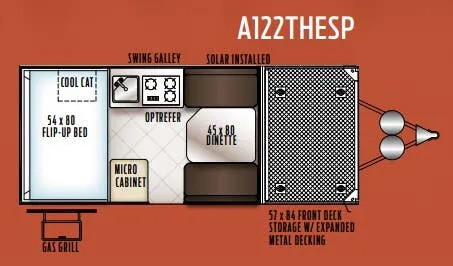 Forest River Rockwood Extreme Sports Package A122THESP floor plan