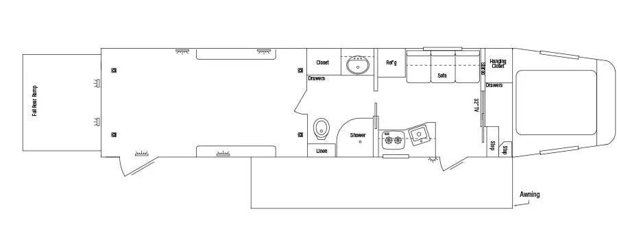 Sundowner Pro-Grade 2486 GM floor plan