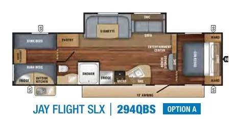 Jayco Jay Flight SLX 8 294QBS floor plan