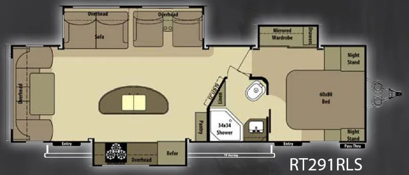 Highland Ridge Open Range Roamer RT291RLS floor plan
