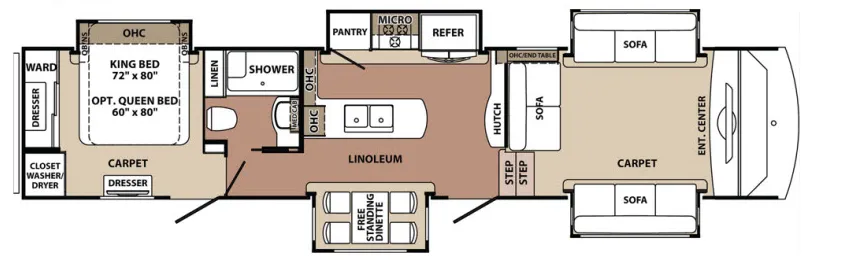 Forest River Cardinal Limited 3888FLLE floor plan