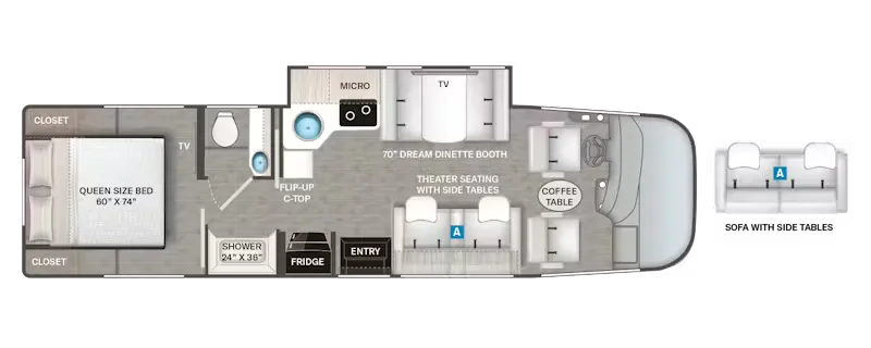 2026 Thor Motor Coach Axis 281 - Floor plan