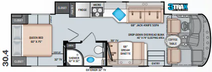 Thor Motor Coach A.C.E. 30.4 floor plan