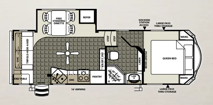 Forest River Sierra Select 25RLS floor plan