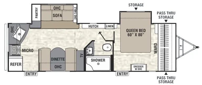 Coachmen Freedom Express Maple Leaf Edition 276 RKDSLE floor plan
