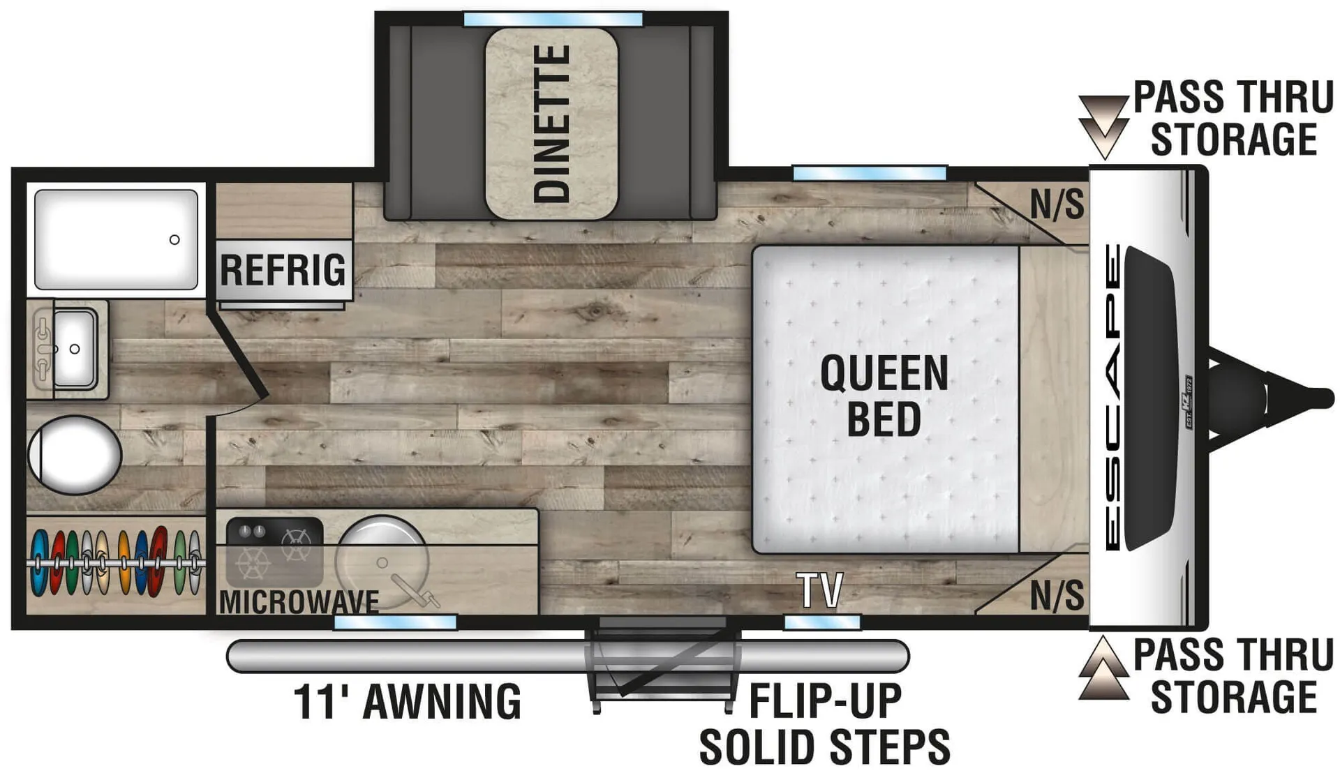 K-Z Escape E181RB floor plan