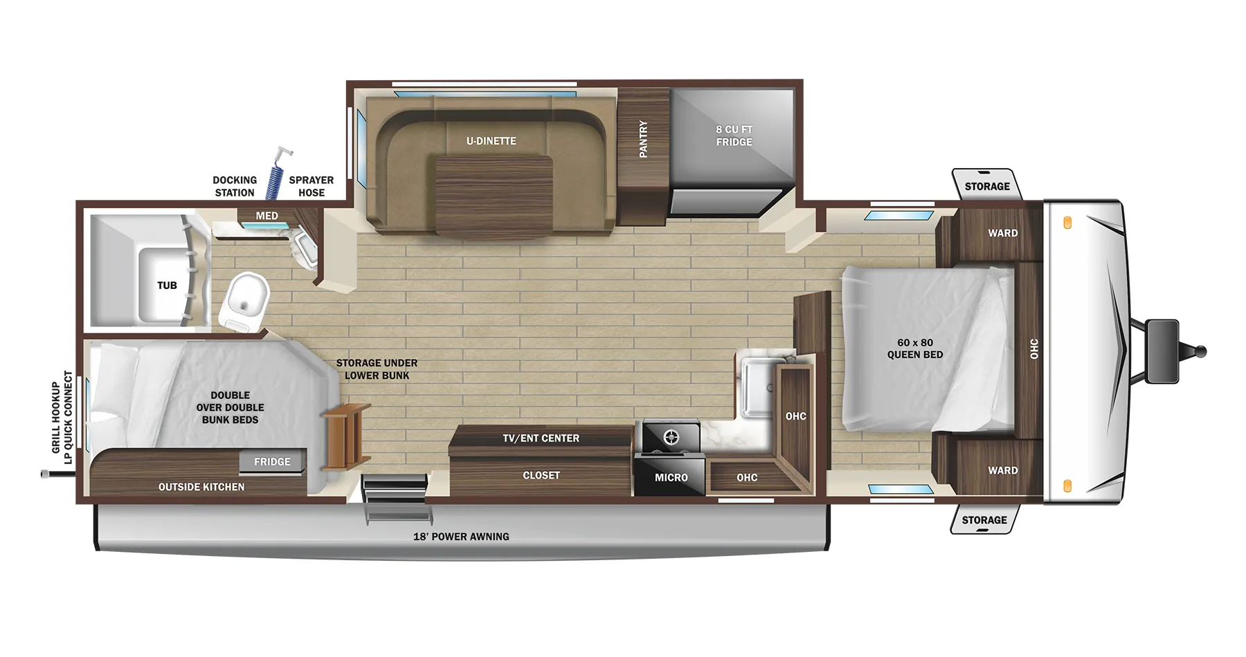 Starcraft Super Lite 241BH floor plan