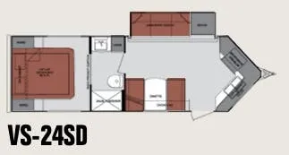 2011 Cruiser RV ViewFinder Signature 24SD - Floor plan