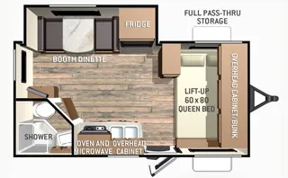 Cruiser RV Fun Finder 189FDS floor plan