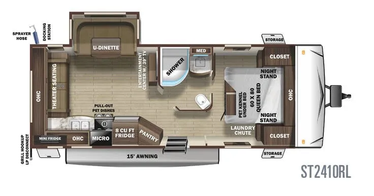 Highland Ridge Silverstar Lite ST2410RL floor plan