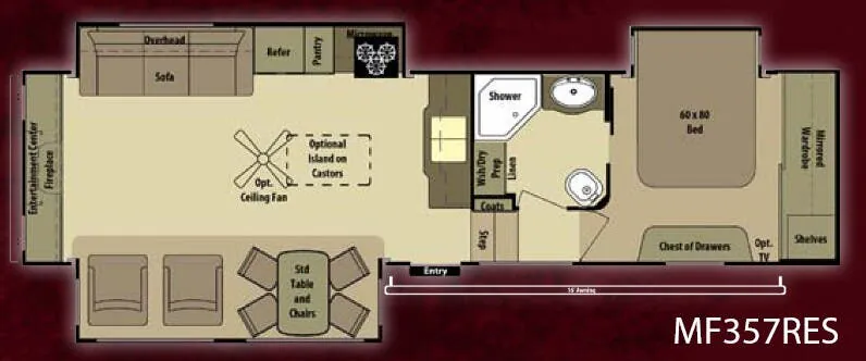 Highland Ridge Mesa Ridge MF357RES floor plan