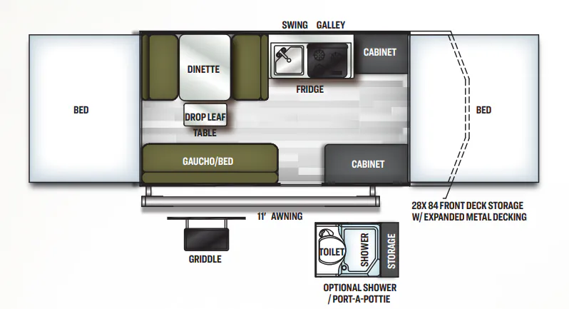 Forest River Flagstaff SE 228BHSE floor plan