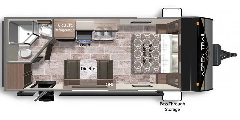 Dutchmen Aspen Trail 1900RBWE floor plan