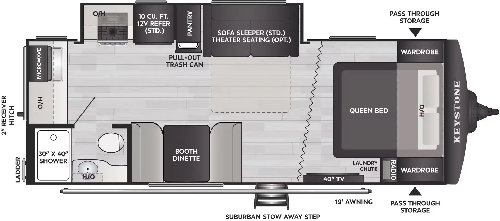 2025 Keystone Outback 221MD - Floor plan
