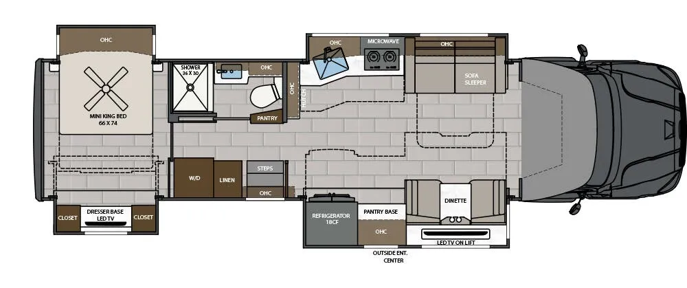 2026 Renegade Explorer 38EMB - Floor plan