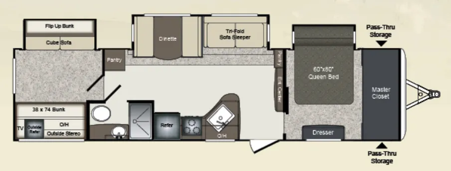 Keystone Laredo 333BH floor plan