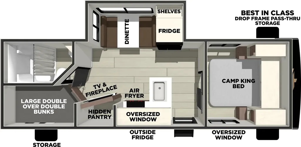 2026 Prime Time Avenger 23BHS floor plan