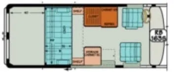Sportsmobile Transit 163S floor plan