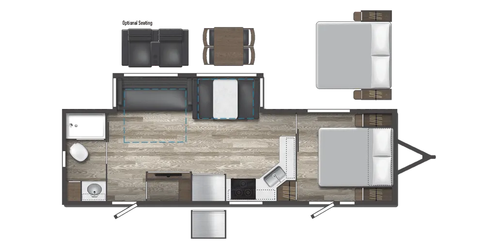 2024 Winnebago Voyage V2831RB floor plan