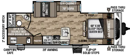 Venture RV SportTrek ST270VBH floor plan