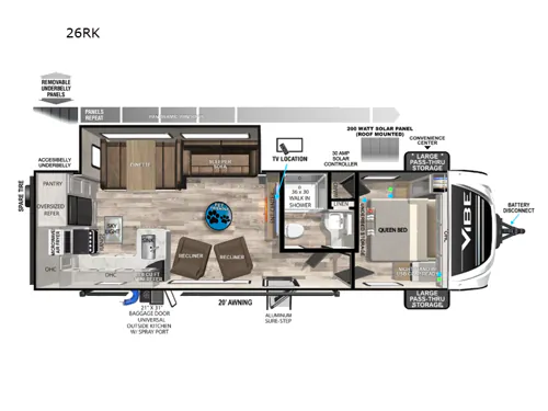 2024 Forest River Vibe West 26RK - Photo 3