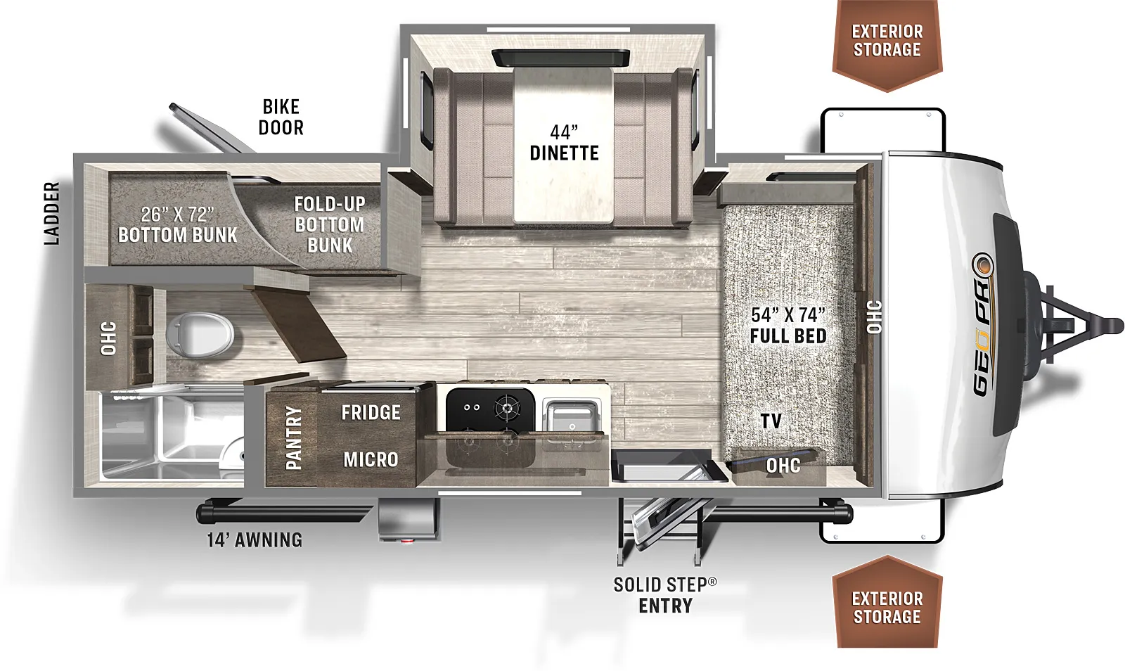 2022 Rockwood Geo Pro 20BHS - Photo 2