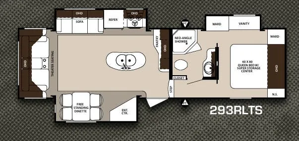 2015 Forest River Surveyor 293RLTS floor plan