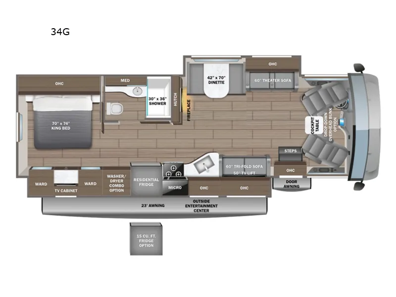 2026 Entegra Coach Vision XL 34G floor plan