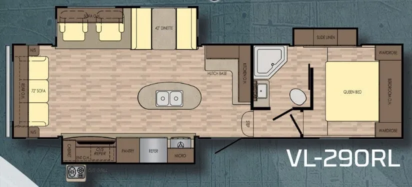 CrossRoads Volante 290RL floor plan