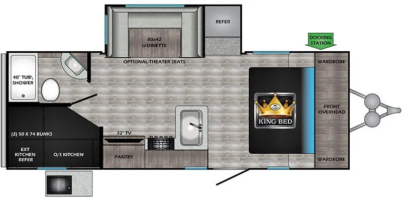 CrossRoads Cruiser Aire CR22BBH floor plan