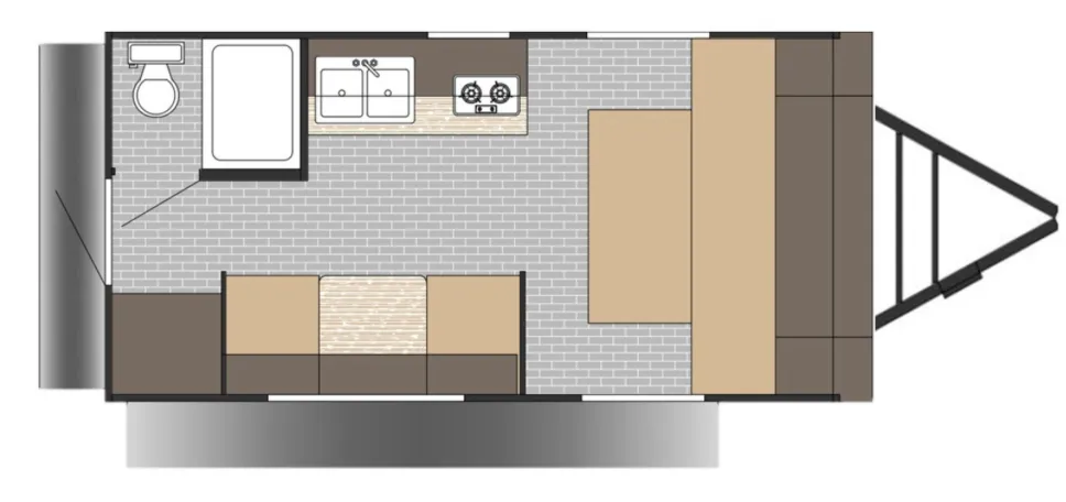 2027 SUNSET PARK RV SUNLITE 18RD - Floor plan