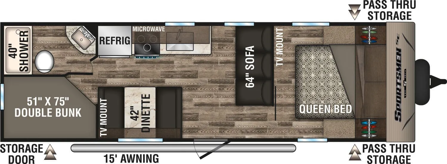 K-Z Sportsmen SE 260BHSE floor plan