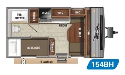 Jayco Jay Flight SLX 7 154BH floor plan