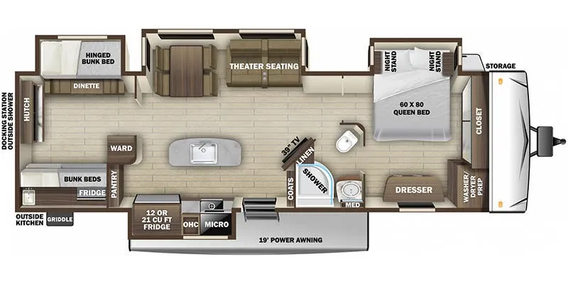 Highland Ridge Mesa Ridge MR330BHS floor plan