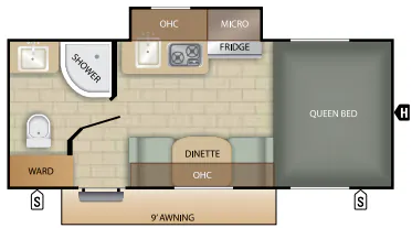 Starcraft Comet 17RB floor plan
