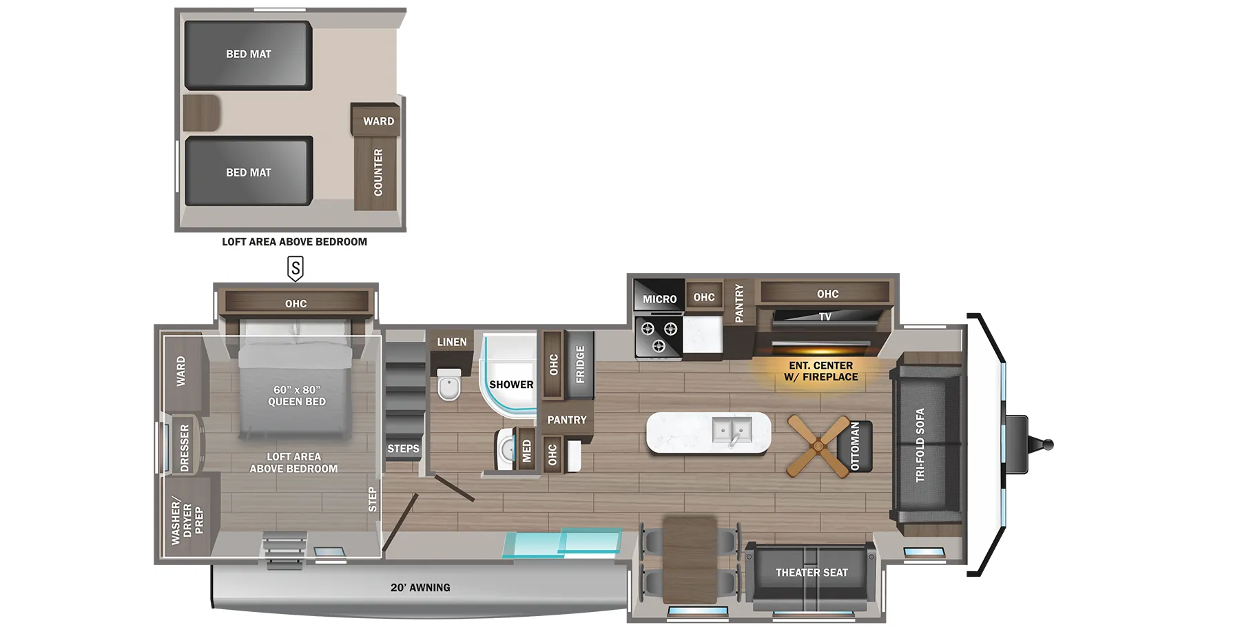 Jayco Jay Flight Bungalow 40LOFT floor plan