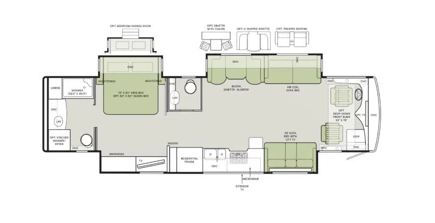 2026 Tiffin Allegro RED 37 BA - Floor plan