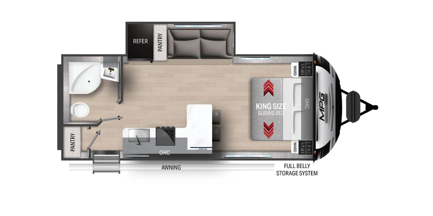 2024 Cruiser RV MPG 2100RB - Floor plan
