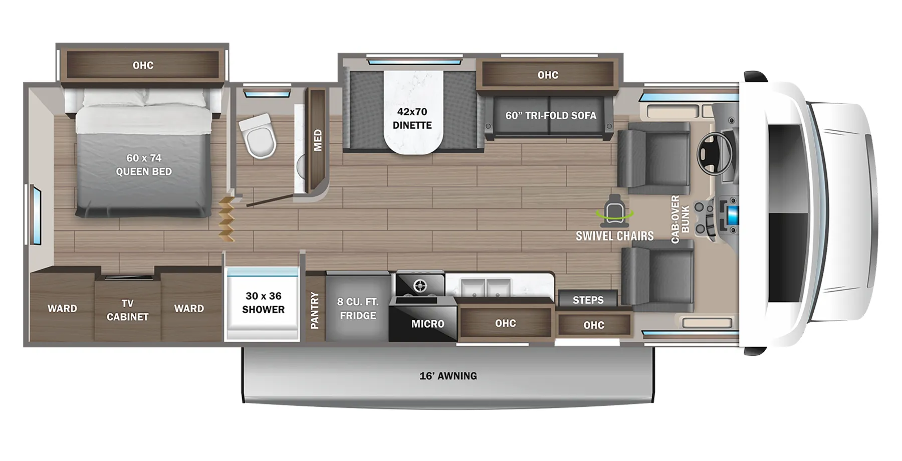 2022 Jayco Greyhawk 29MV - Floor plan