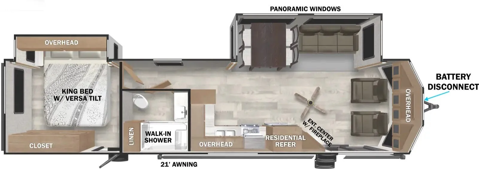 Forest River Salem Villa 353FLFB floor plan