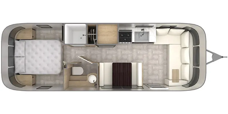 2024 Airstream Pottery Barn 28RB floor plan