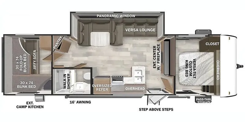 2026 Forest River Salem Cruise Lite 273QBXL floor plan