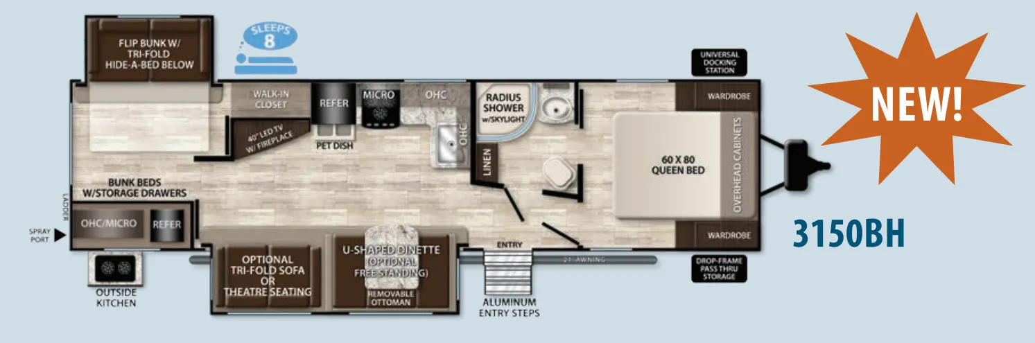 Grand Design Imagine 3150BH floor plan