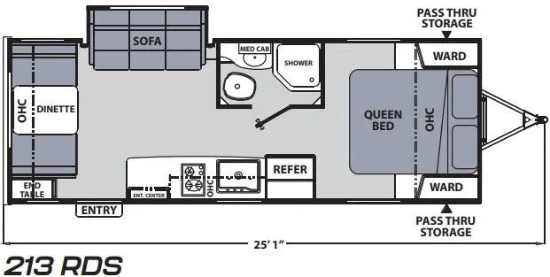 2021 Coachmen Apex Nano 213RDS - Floor plan