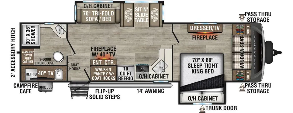 2025 Venture RV SportTrek Touring Edition STT292VRB floor plan