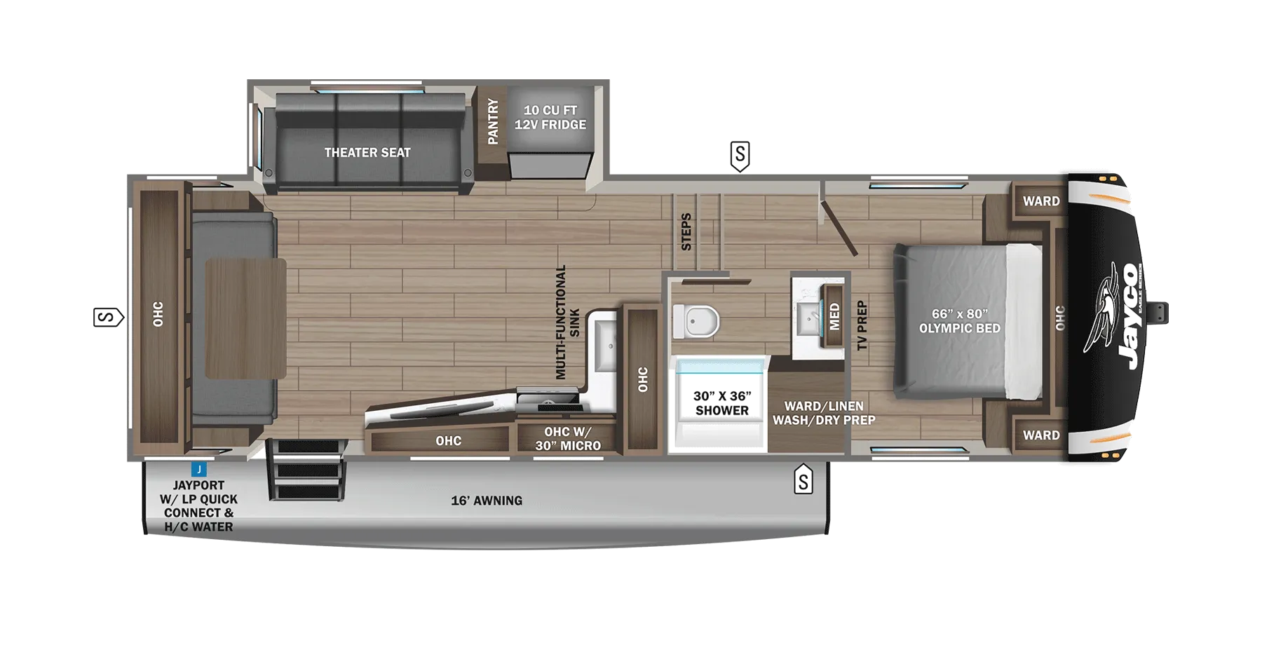 2026 Jayco Eagle HT 25RUC - Floor plan