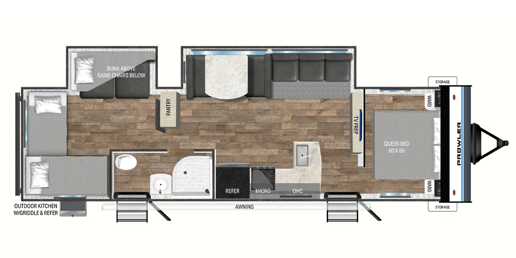 Heartland Prowler 320SBH floor plan