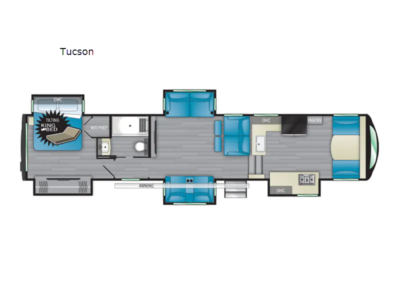 2021 Heartland Landmark Tucson - Floor plan
