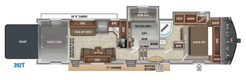 Jayco Talon 392T floor plan