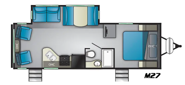 Heartland Mallard M27 floor plan